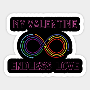 Infinity Valentine Sticker